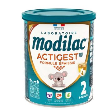 Modilac Actigest lapte praf îngroșat Formula 2 de la 6 la 12 luni 800 g