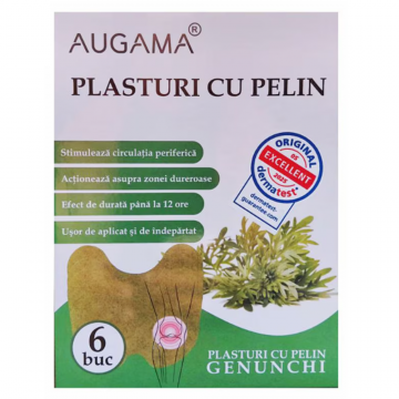 Plasturi cu pelin pentru dureri de genunchi 6 bucati Augama