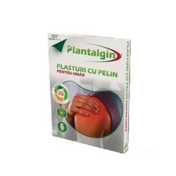 Plasturi cu pelin pentru dureri de umar, 6 bucati, Plantalgin