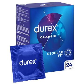 Prezervative Durex Classic, 24 bucăți