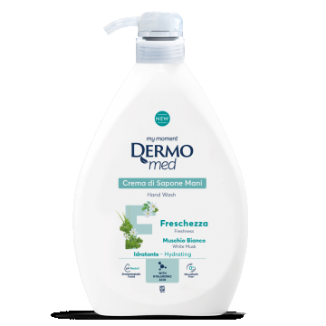 Sapun lichid cu pompita cu mosc alb, 1000ml, Dermomed