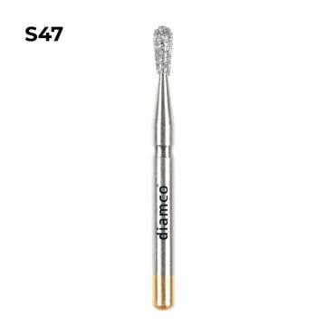 Set 5+1 Freze cilindrica con invers rotunjit diamantate aliaj rodium-platina - S47