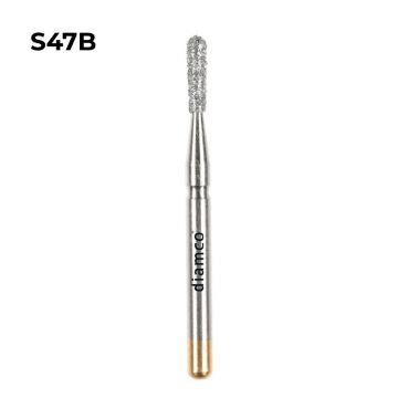 Set 5+1 Freze cilindrice con invers rotunjit diamantate aliaj rodium-platina - S47B