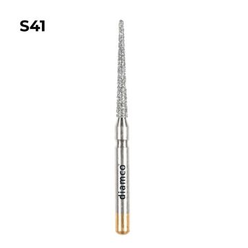 Set 5+1 Freze cilindrice forma Fissure diamantate aliaj rodium-platina - S41