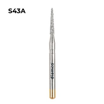 Set 5+1 Freze cilindrice forma Fissure diamantate aliaj rodium-platina - S43A