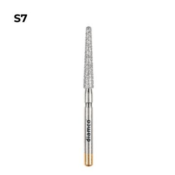 Set 5+1 Freze diamantate conice aliaj rodium-platina S7