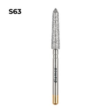 Set 5+1 Freze diamantate cu sanfren subgingival, aliaj rodium-platina - S63