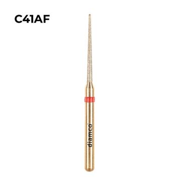 Set 5+1 Freze diamantate fine pentru finisare, aliaj rodium-platina - C41AF