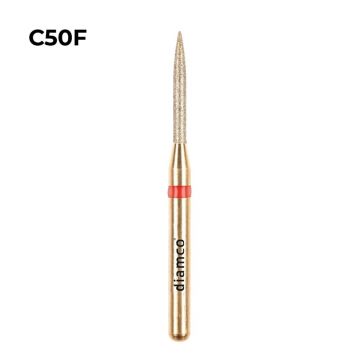 Set 5+1 Freze diamantate fine pentru finisare, aliaj rodium-platina - C50F