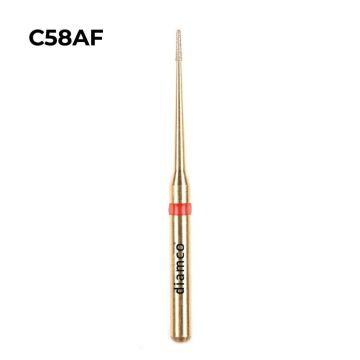 Set 5+1 Freze diamantate fine pentru finisare, aliaj rodium-platina - C58AF