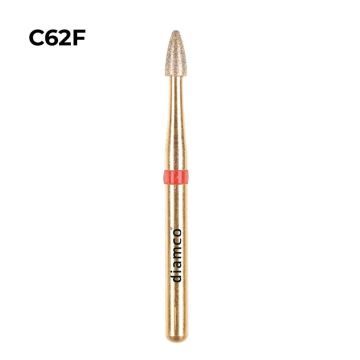 Set 5+1 Freze diamantate fine pentru finisare, aliaj rodium-platina - C62F