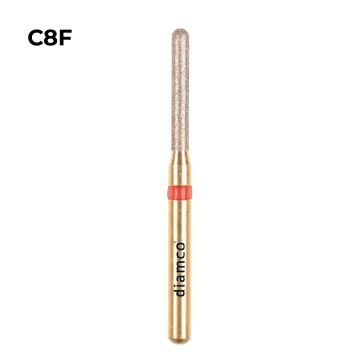 Set 5+1 Freze diamantate fine pentru finisare, aliaj rodium-platina - C8F