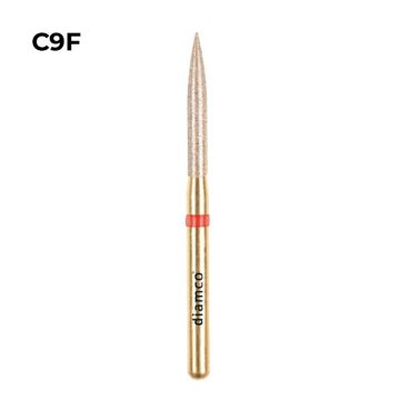 Set 5+1 Freze diamantate fine pentru finisare, aliaj rodium-platina - C9F