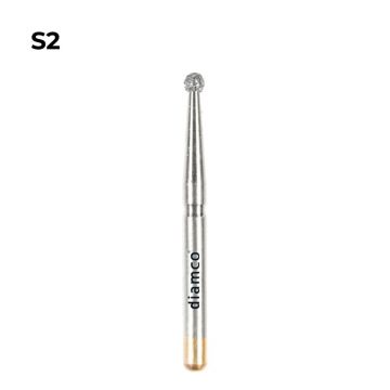 Set 5+1 Freze diamantate sferice aliaj rodium-platina S2