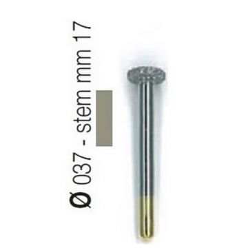 Set 5+1 Freze diamantate tip disc aliaj rodium-platina - S30