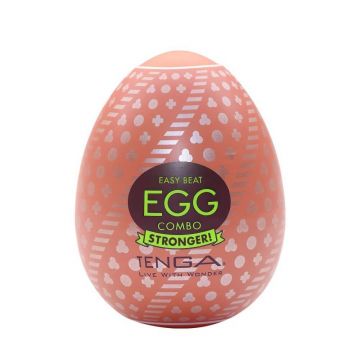 Tenga Easy Beat Egg Combo Masturbator de unică folosință mai puternic în formă de ou