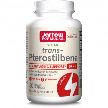 Trans - Pterostilbene 50mg, 60 capsule vegetale, Secom