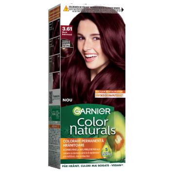 Vopsea de par permanenta Color Naturals 3.61 Mura Delicioasa, 112ml, Garnier