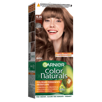 Vopsea de par permanenta Color Naturals 6.25 Castaniu, 112ml, Garnier