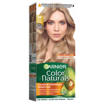 Vopsea de par permanenta Color Naturals 9N Blond Natural Deschis, 112ml, Garnier