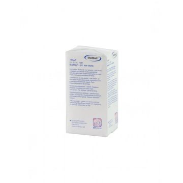 Comprese material netesut nesterile 5 x 5 cm, 4 pliuri - 100 buc