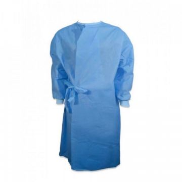 Halat protectie steril cu legaturi si mansete 40G Albastru XL