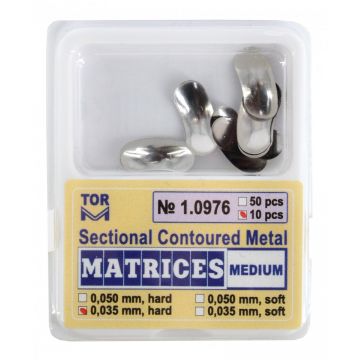 Matrici metalice sectionale 0.035mm cu bordura - 10 bucati Tor