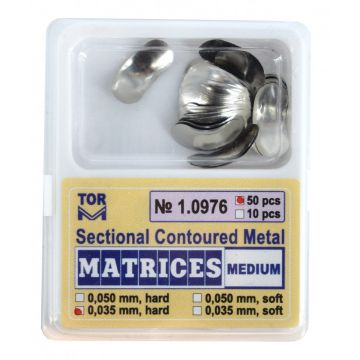 Matrici metalice sectionale 0.035mm cu bordura - 50 bucati TorVM
