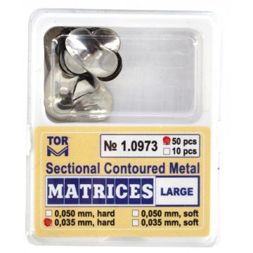 Matrici metalice sectionale 0.035mm cu bordura - 50 bucati TorVM