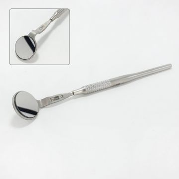 Oglinda dentara rhodium dubla cu maner BeSafe