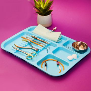 Tavita / organizator instrumentar, din plastic dur