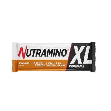 Baton proteic XL cu aroma de caramel, 74g, Nutramino