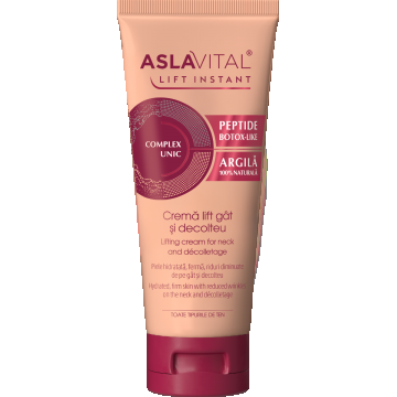 Crema lift pentru gat si decolteu Lift Instant, 100ml, AslaVital