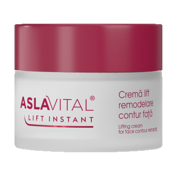 Crema lift pentru remodelare contur fata Lift Instant, 50ml, AslaVital