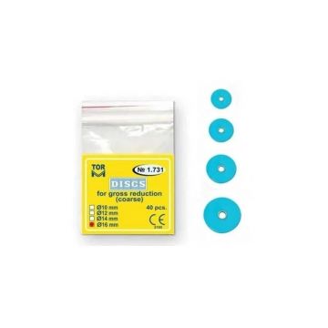 Discuri pentru finisat compozit 16mm Coarse Blue 40 bucati TorVM