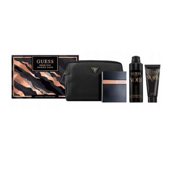 Guess Seductive Noir Homme, Apa de toaleta, 100 ml + Deodorant 226 ml + Gel de dus 100 ml