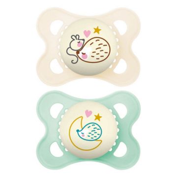 Mam Original Night Sucette Symétrique Phosphorescent 2-6 luni x2
