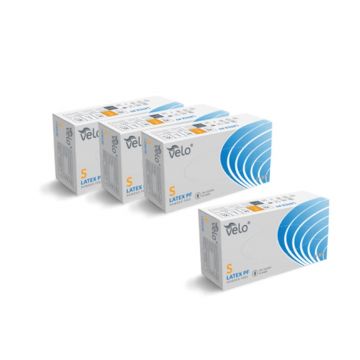 Manusi latex nepudrate Velo, 100 buc, cutie