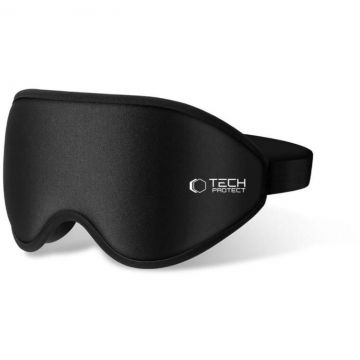 Masca de Dormit EyeShade Spuma cu Memorie Curea Ajustabila Negru