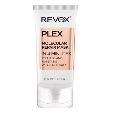 Masca regeneratoare fara clatire pentru par Revox B77 PLEX Molecular Repair, 50 ml