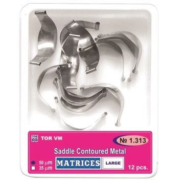 Matrici metalice conturate large subgingivale №3, 12, bucati TorVM