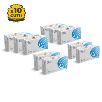 Pachet manusi latex nepudrate Velo, 10 cutii (1 bax)