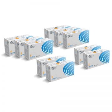 Pachet manusi latex nepudrate Velo, 10 cutii (1 bax)