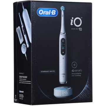 Periuta de Dinti Electrica ORAL-B iO Series 10 Stardust + iO Sense Charger Alb
