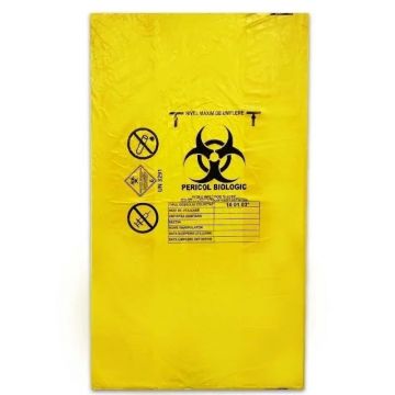 Sac galben - pericol biologic 40L