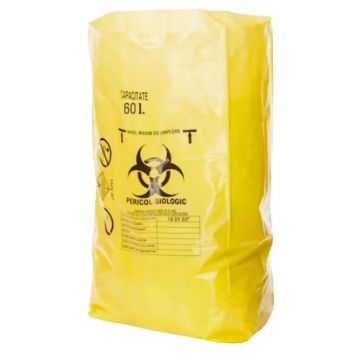 Sac galben - pericol biologic 60L