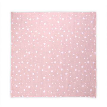 Scutece Scutec pled muselina, 80 x 80 cm, Rose with Stars