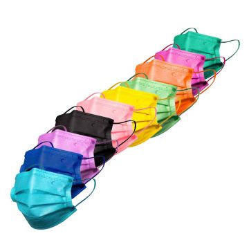 Set 50 masti chirurgicale, 4 straturi, tip IIR, diverse culori