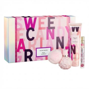 Set cadou Ariana Grande Sweet Like Candy, Femei Apa de Parfum, 50 ml + 10 ml si Lotiune de corp, 100 ml
