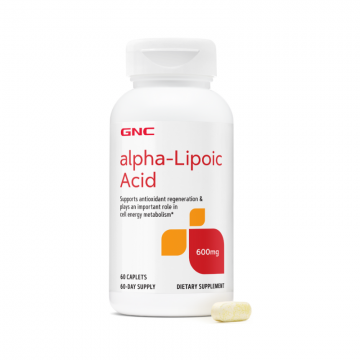 Acid Alpha-Lipoic 600mg, 60 tablete, GNC